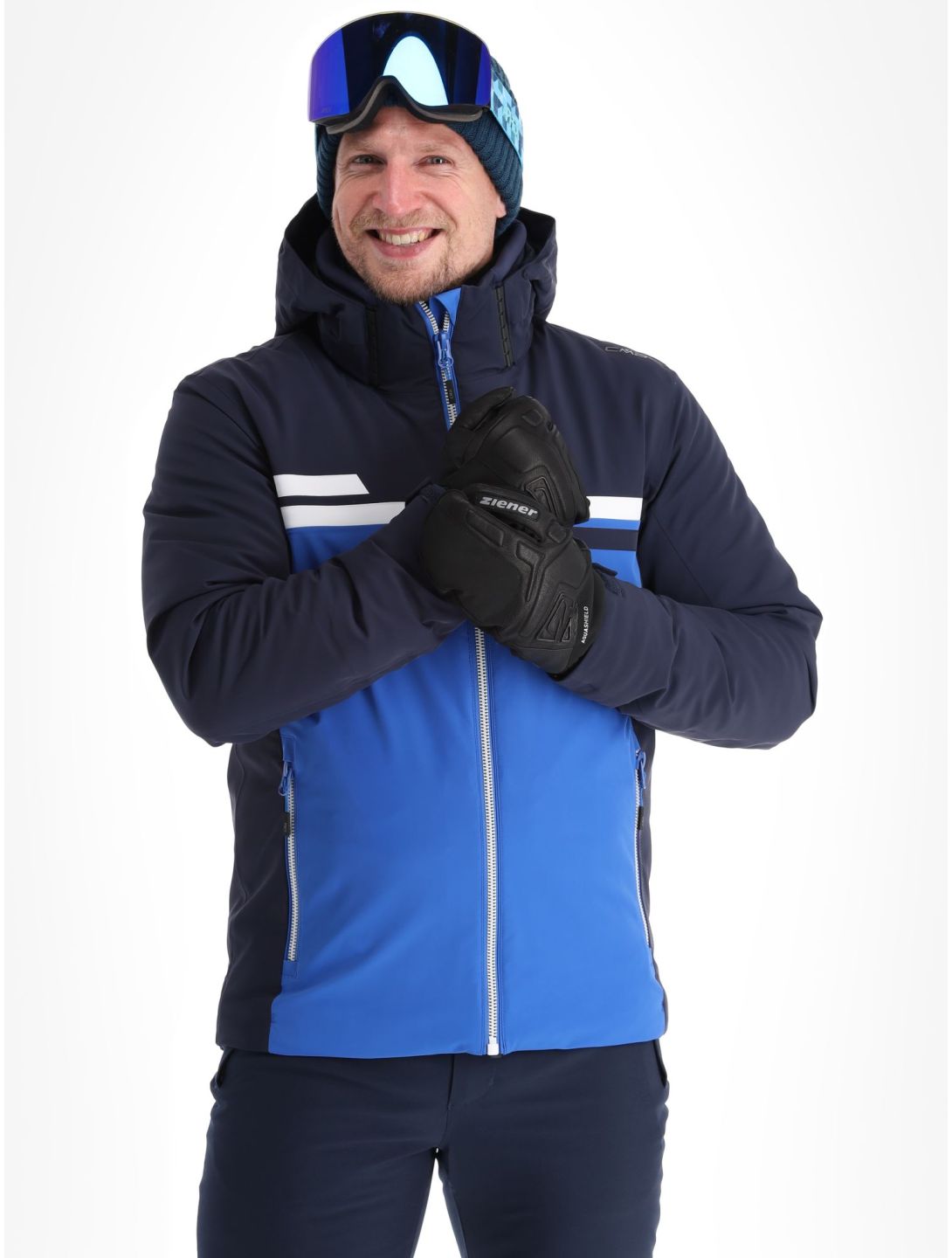 CMP, 33W0747 veste de ski hommes Royal bleu, noir 