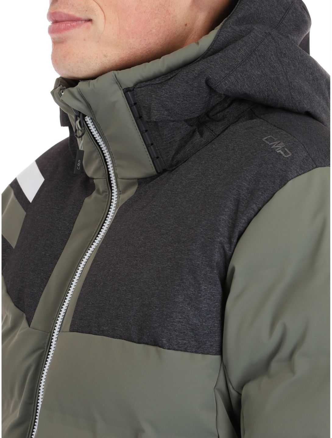 CMP, 33W0767 veste de ski hommes Kaki vert 