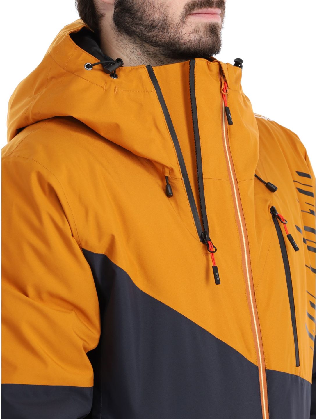 CMP, 33W0817 veste de ski hommes Pumpkin gris, orange 