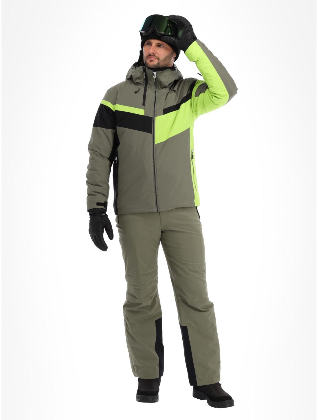 CMP, 33W0827 veste de ski hommes Kaki vert 