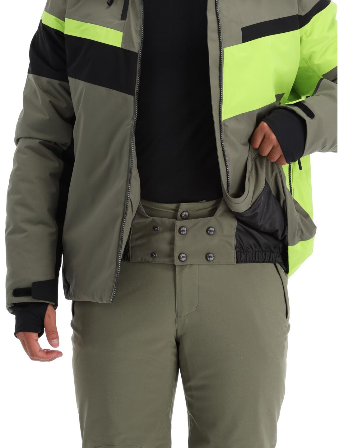 CMP, 33W0827 veste de ski hommes Kaki vert 