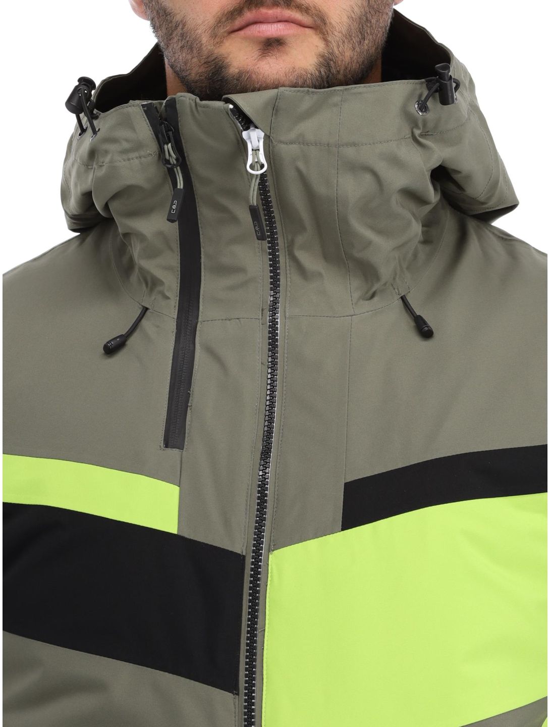 CMP, 33W0827 veste de ski hommes Kaki vert 