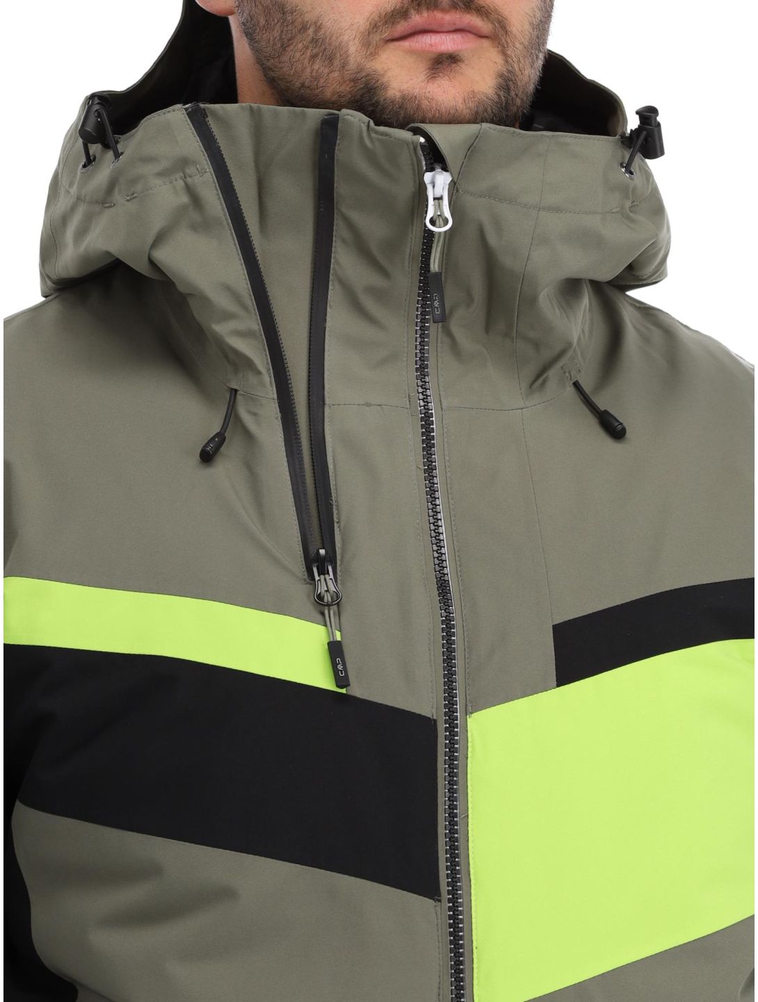 CMP, 33W0827 veste de ski hommes Kaki vert 