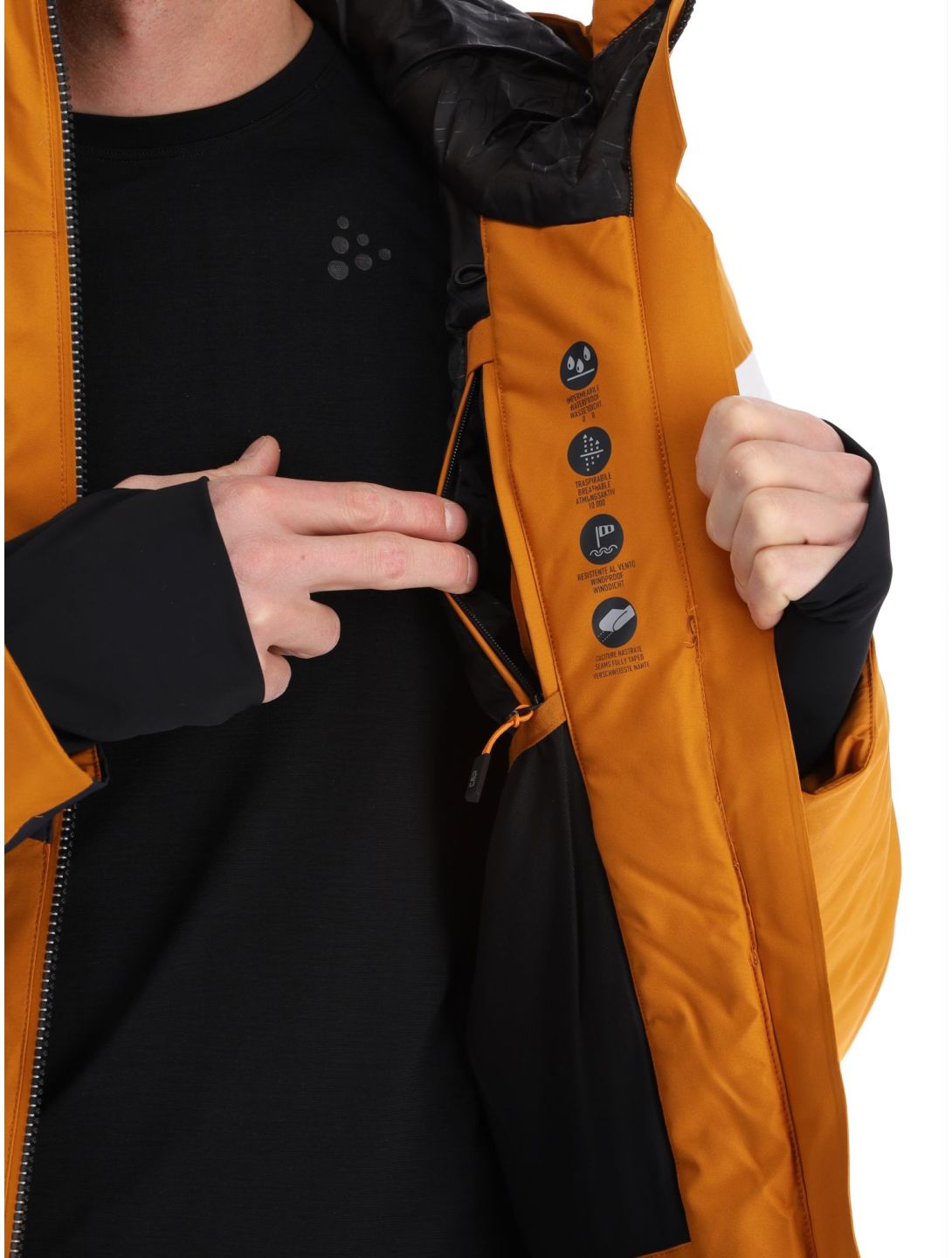 CMP, 33W0827 veste de ski hommes Pumpkin orange 