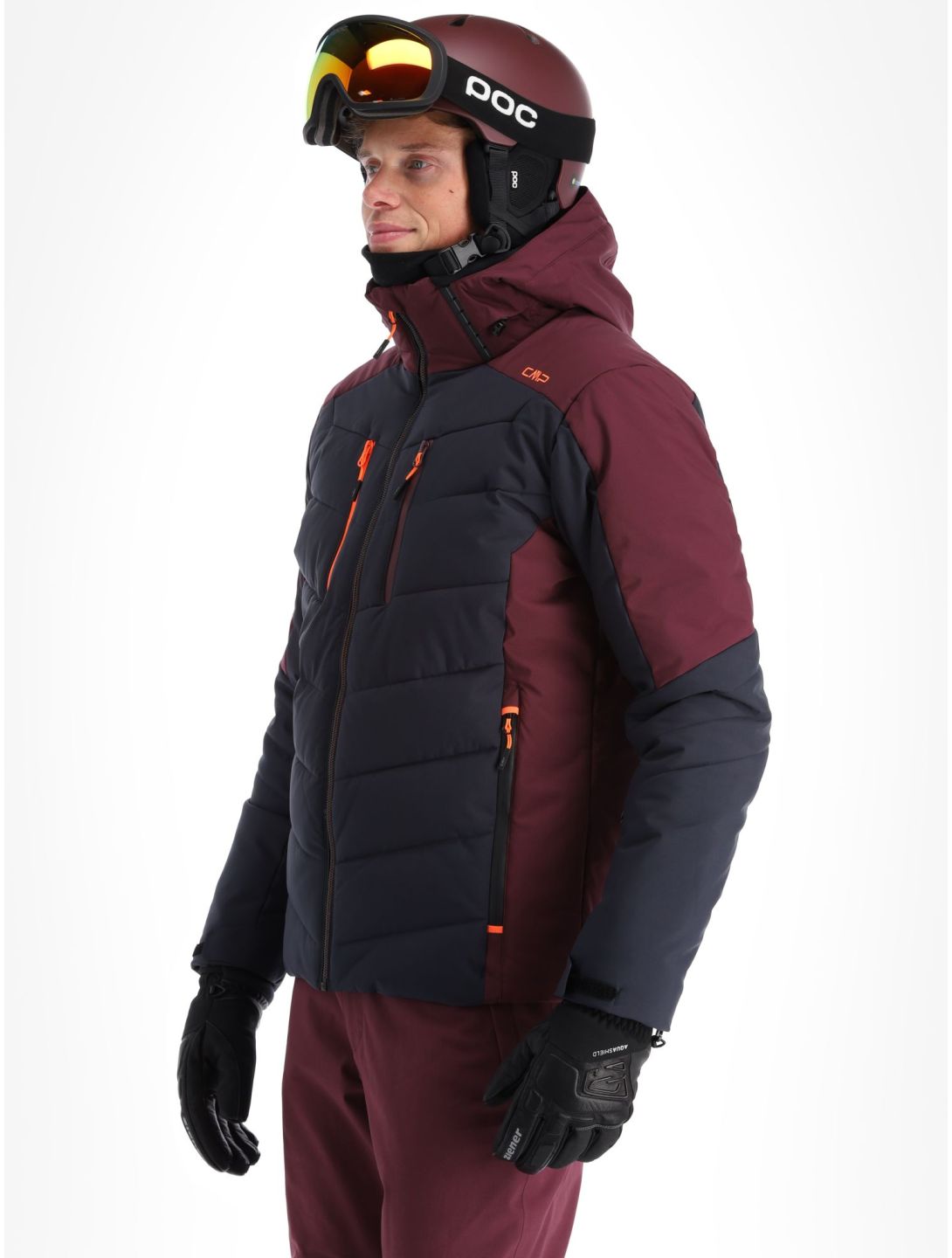 CMP, 33W0837 veste de ski hommes Anthracite gris, violet 