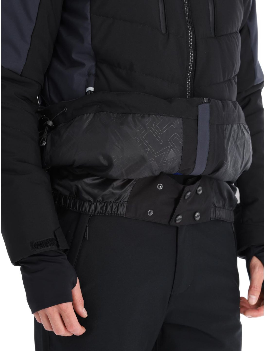 CMP, 33W0837 veste de ski hommes Black gris, noir 