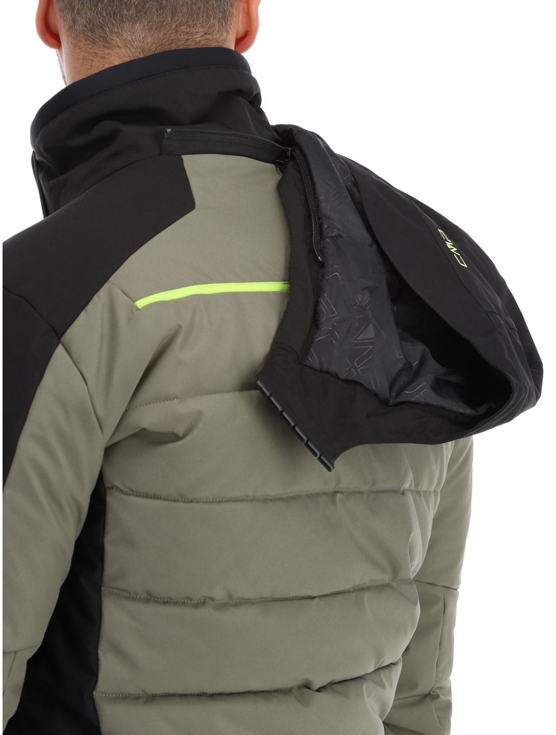 CMP, 33W0837 veste de ski hommes Kaki noir, vert 