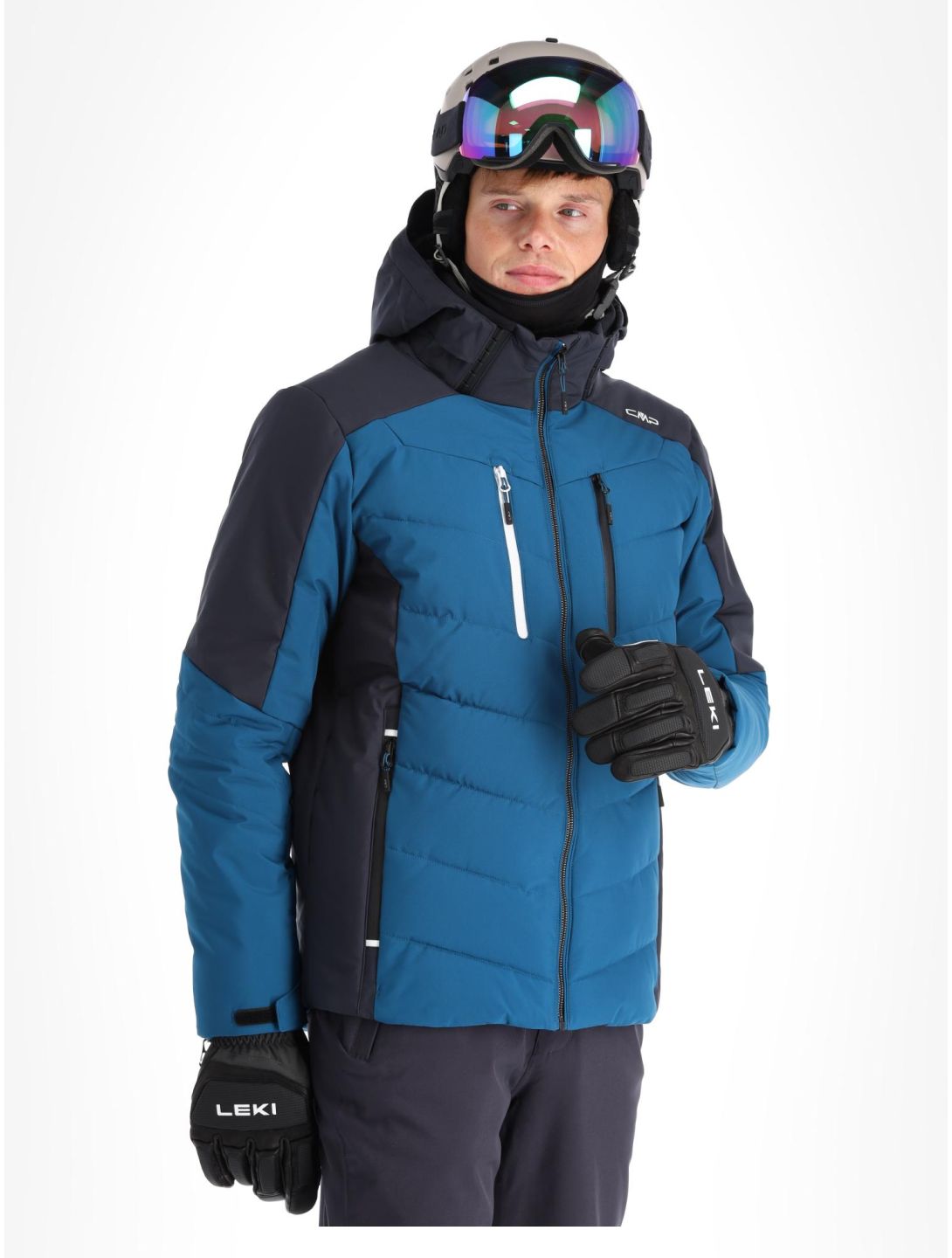 CMP, 33W0837 veste de ski hommes Petrol bleu, noir 