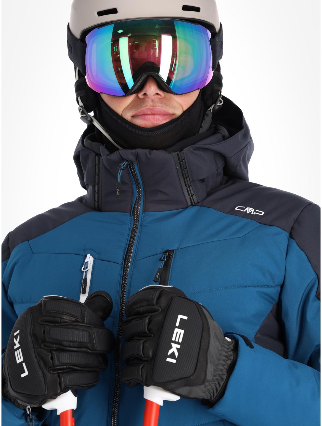 CMP, 33W0837 veste de ski hommes Petrol bleu, noir 