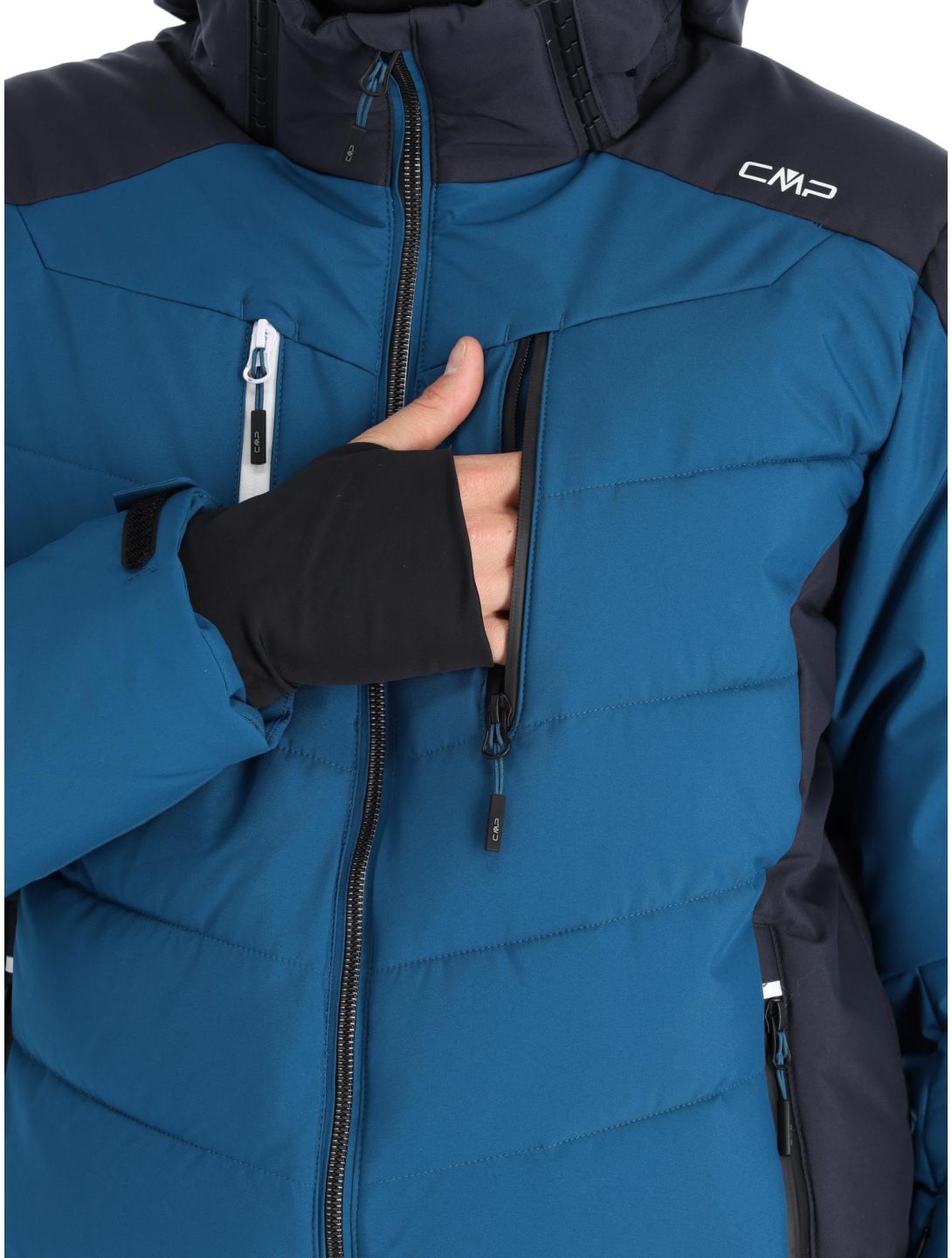 CMP, 33W0837 veste de ski hommes Petrol bleu, noir 