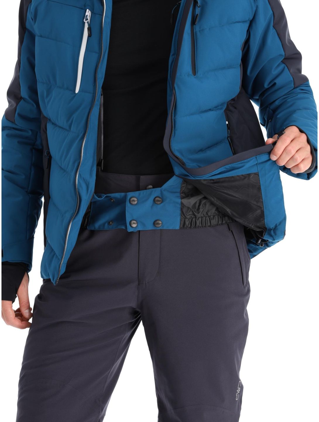 CMP, 33W0837 veste de ski hommes Petrol bleu, noir 