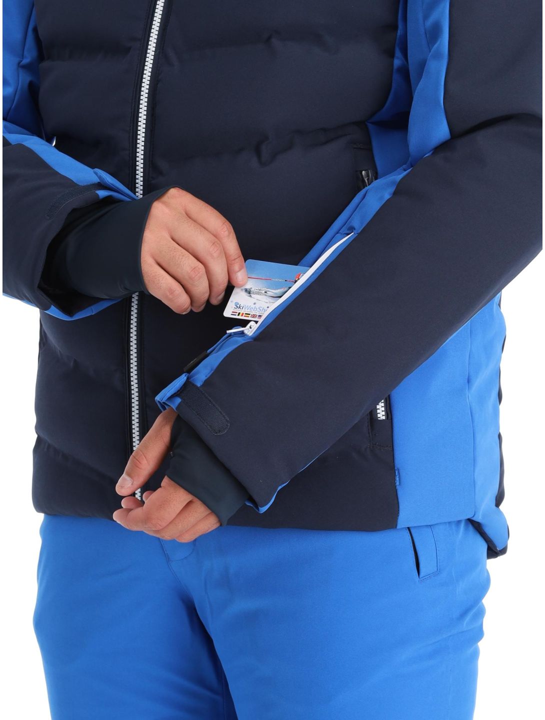 CMP, 33W0887 veste de ski hommes Black Blue bleu 