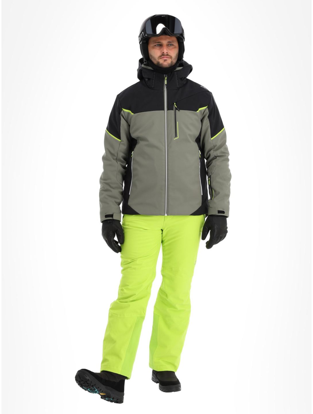 CMP, 33W0897 veste de ski softshell hommes Kaki vert 