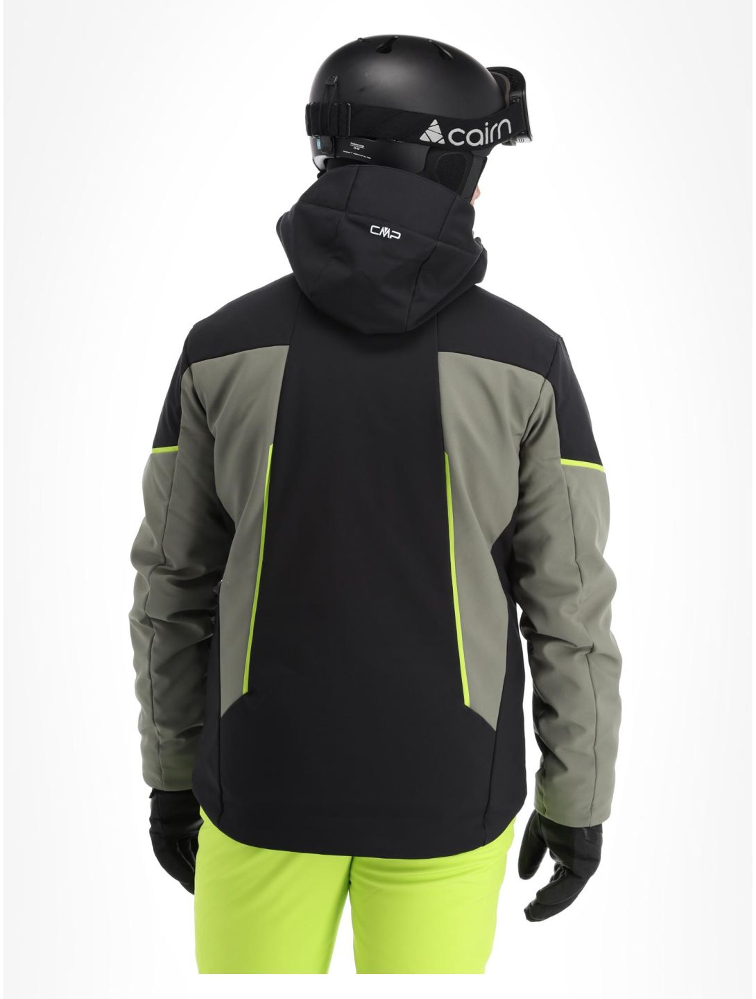 CMP, 33W0897 veste de ski softshell hommes Kaki vert 