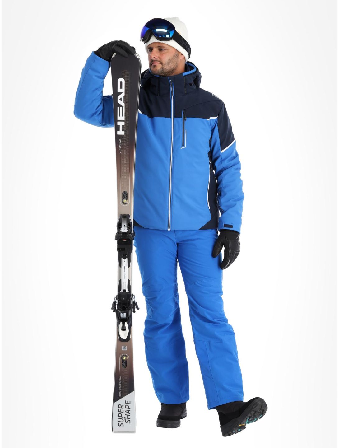 CMP, 33W0897 veste de ski softshell hommes Royal bleu 