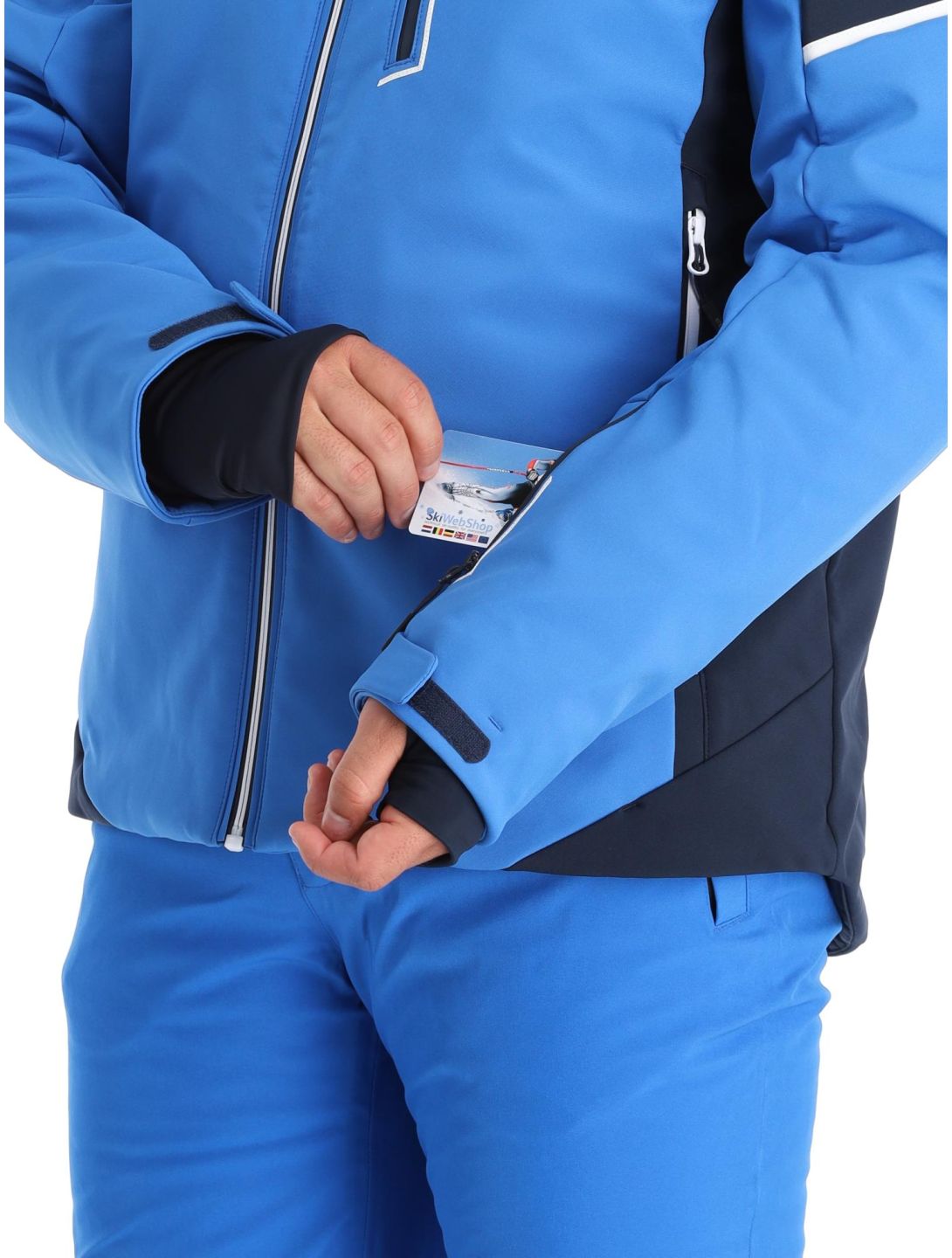 CMP, 33W0897 veste de ski softshell hommes Royal bleu 