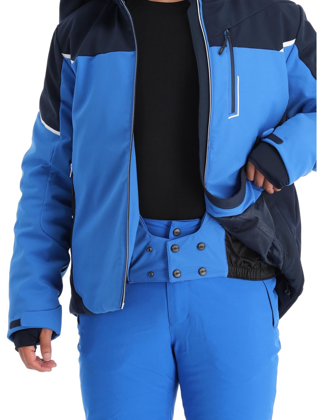 CMP, 33W0897 veste de ski softshell hommes Royal bleu 