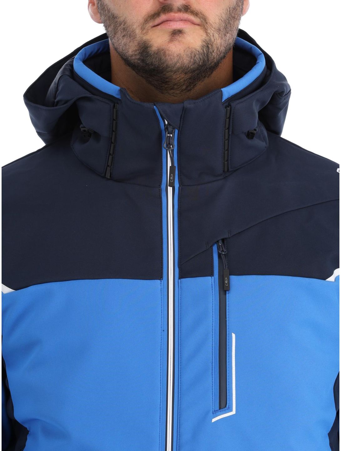 CMP, 33W0897 veste de ski softshell hommes Royal bleu 