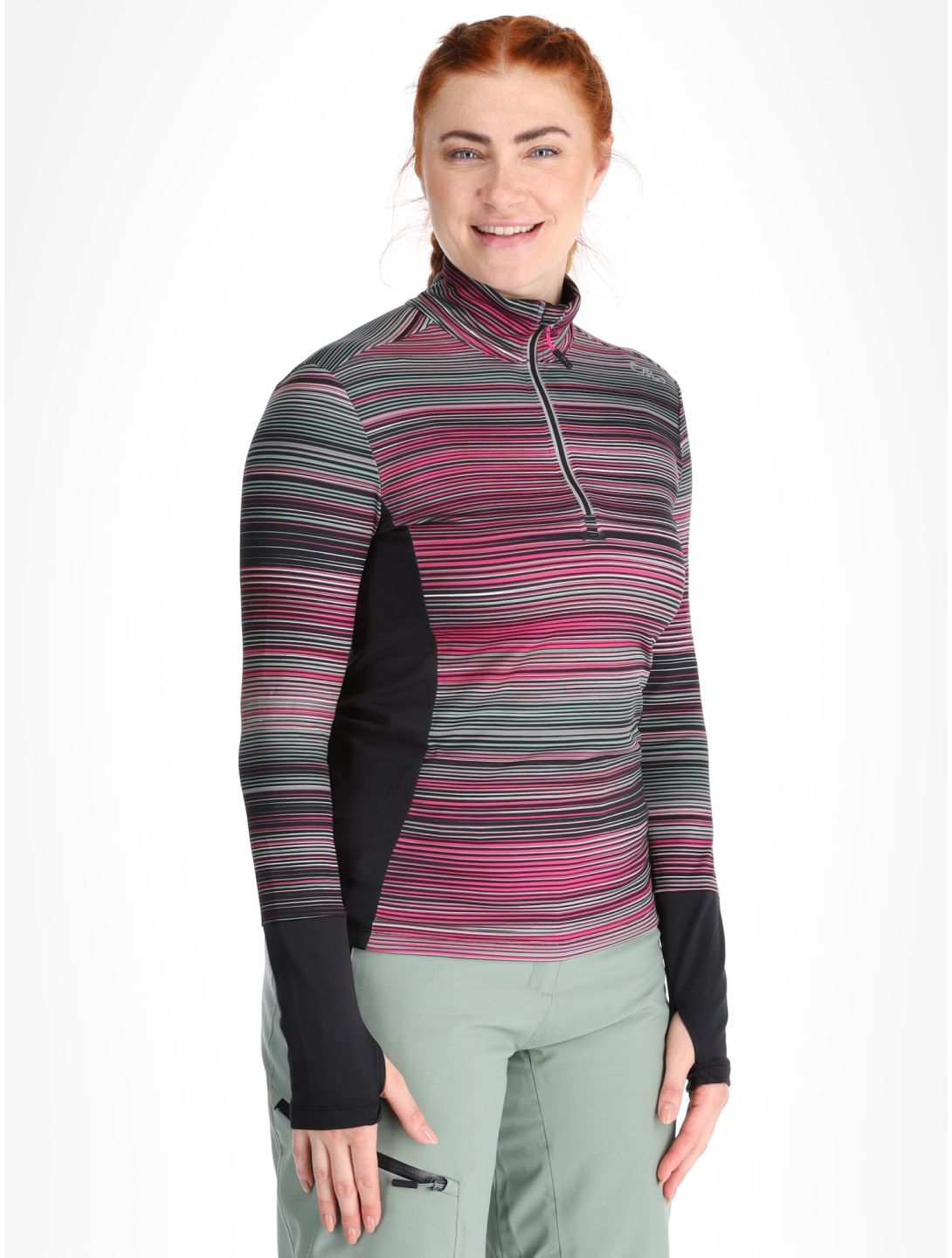 CMP, 34L2096 pull de ski femmes Mineral / Festival bleu, rose 