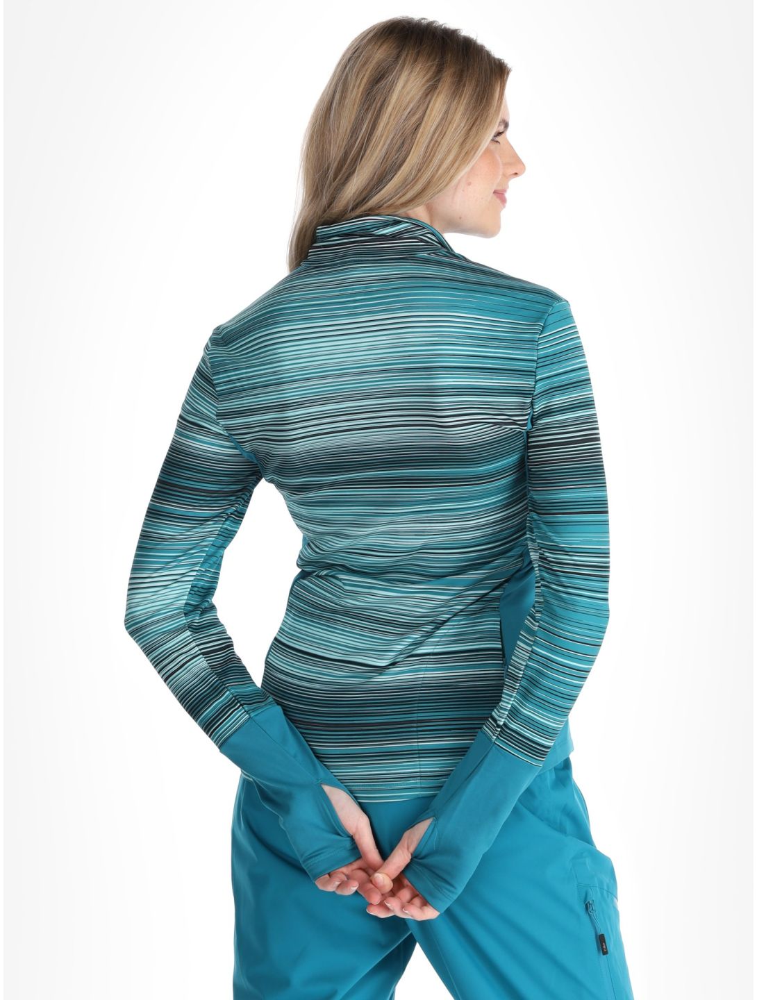 CMP, 34L2096 pull de ski femmes Teal / Aqua bleu, vert 