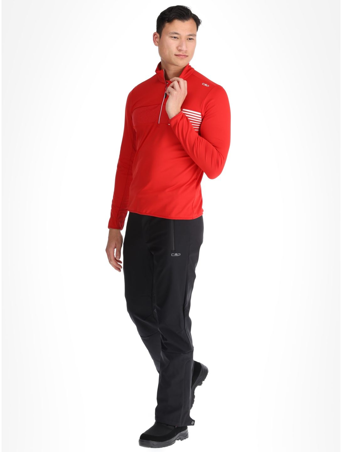 CMP, 34L4137 pull de ski hommes Chili rouge 