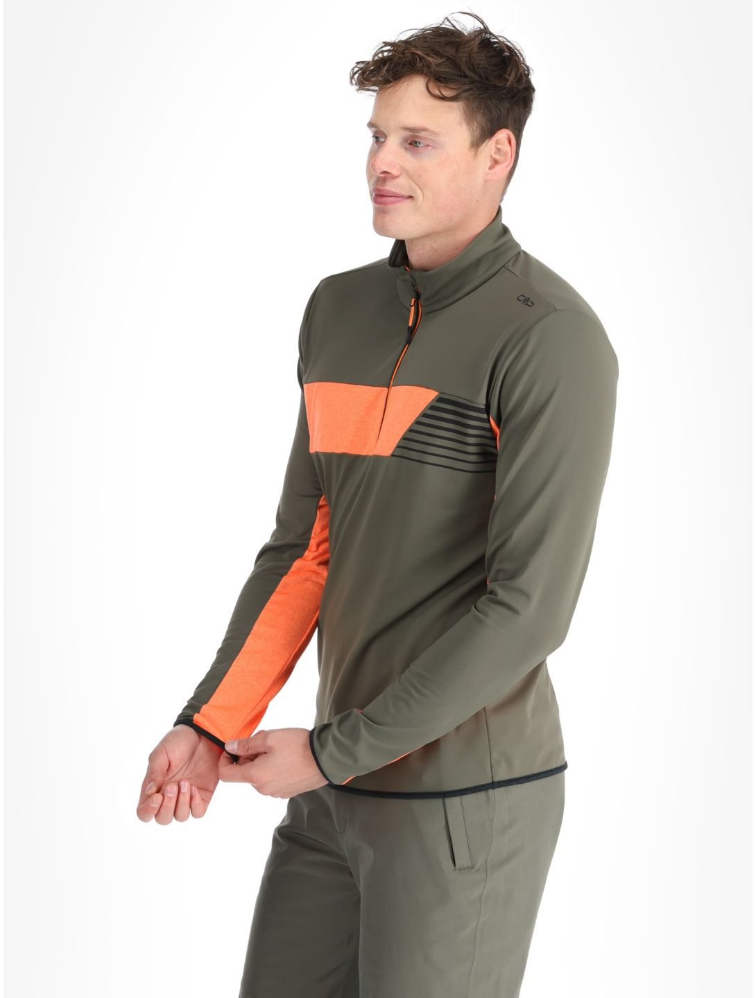 CMP, 34L4137 pull de ski hommes Olive vert 