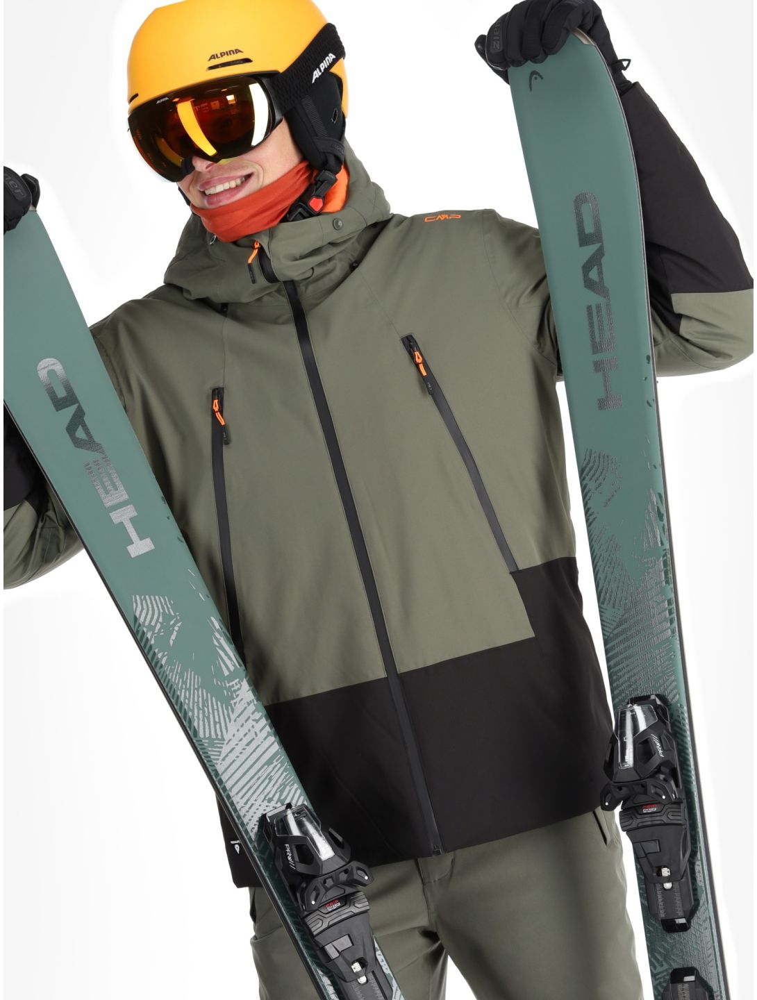 CMP, 34W2037 veste de ski hommes Olive vert 