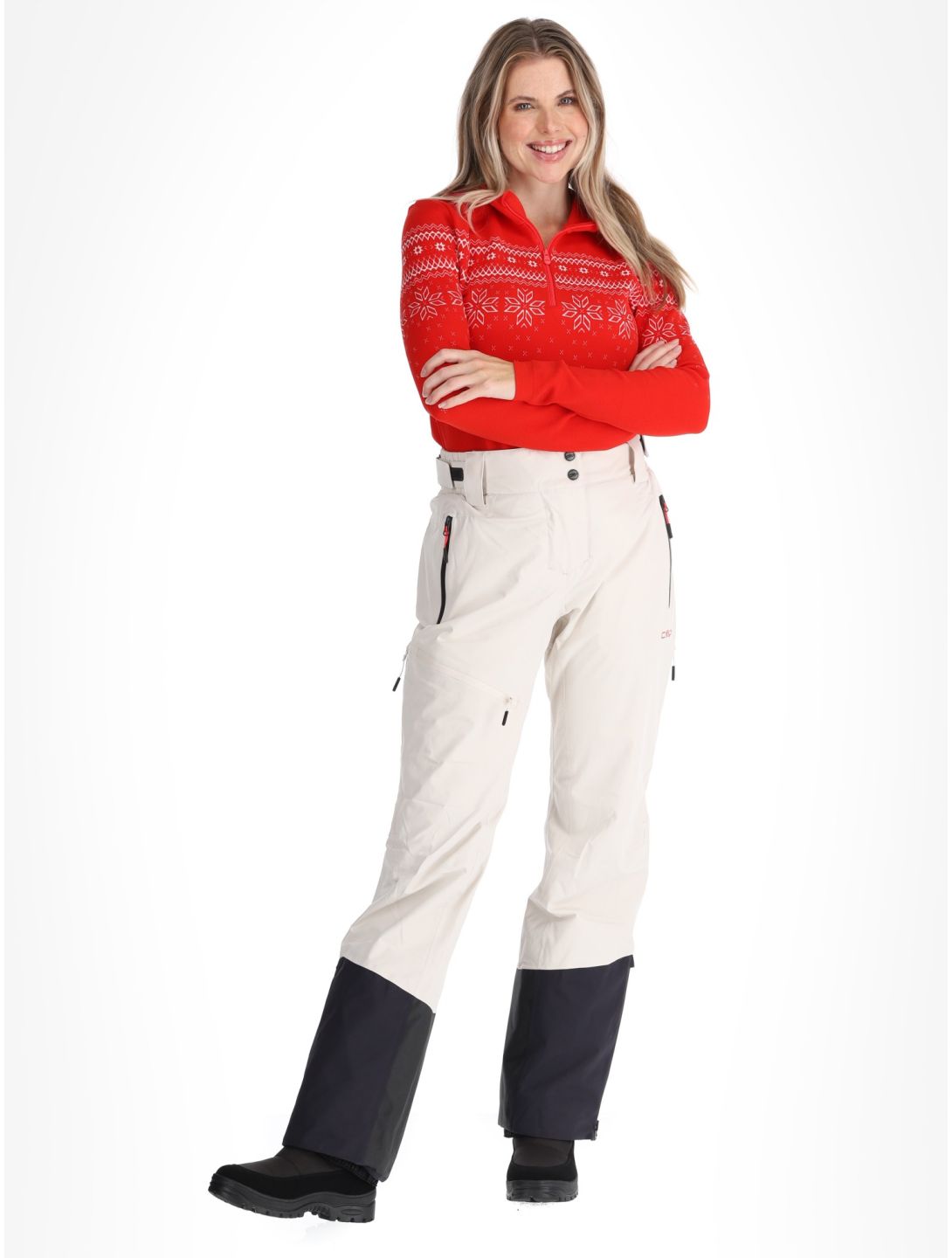 CMP, 34W2046 pantalon de ski femmes Vanilla beige 