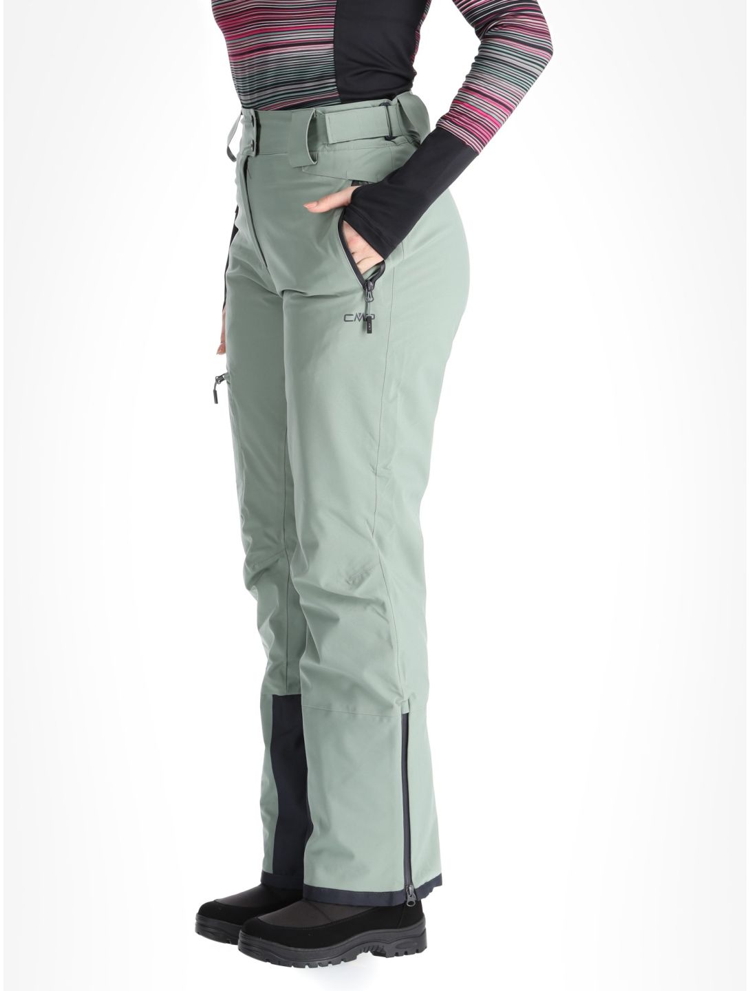 CMP, 34W3946 pantalon de ski femmes Mineral vert 