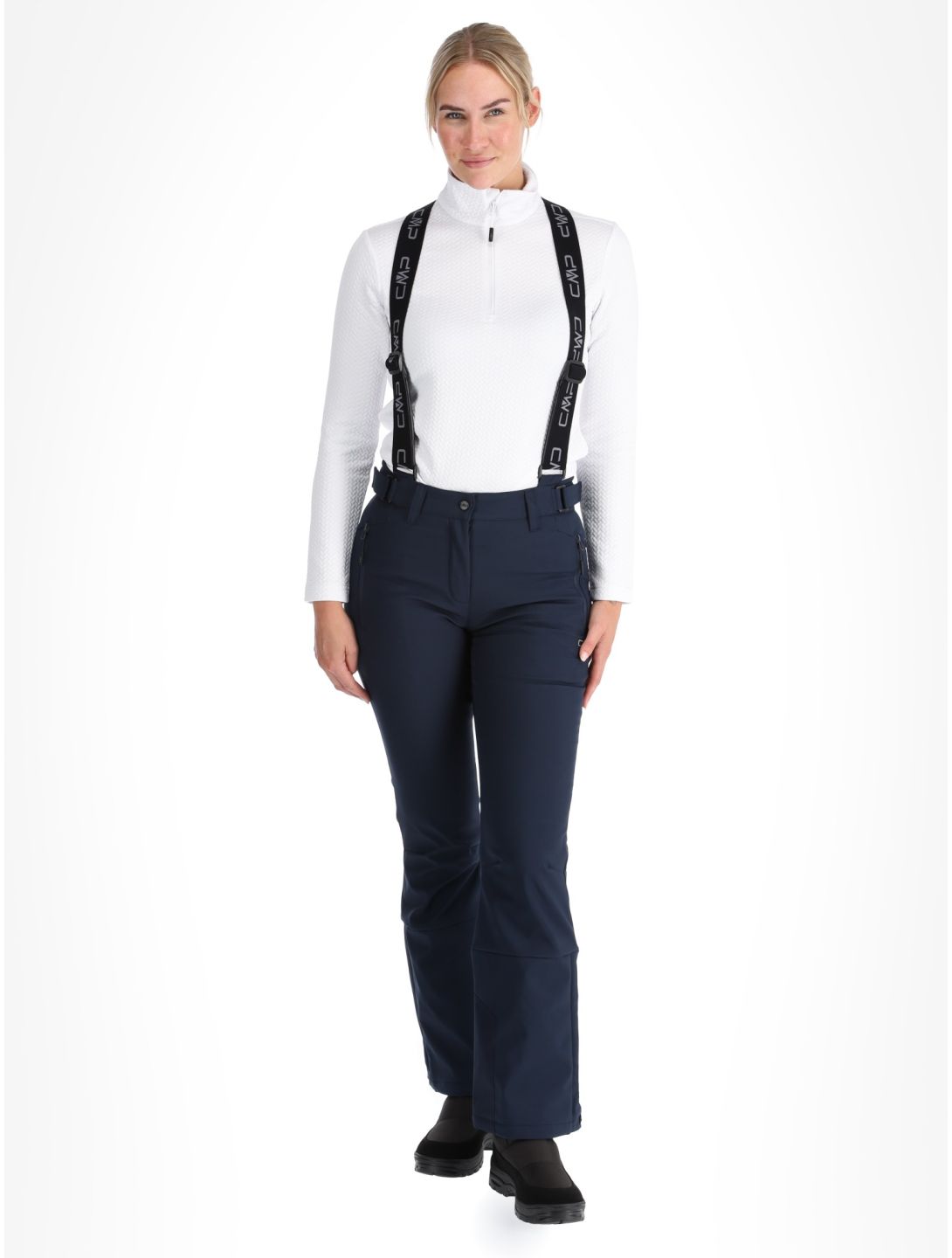 CMP, 34W4326 pantalon de ski femmes Black Blue bleu 