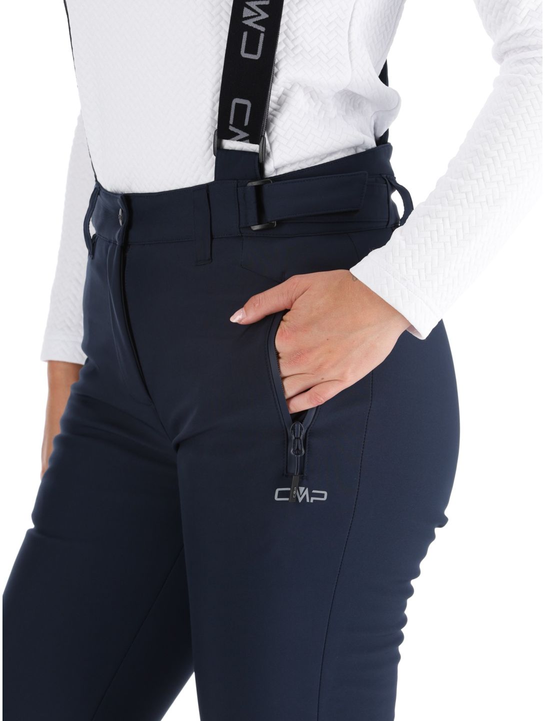 CMP, 34W4326 pantalon de ski femmes Black Blue bleu 