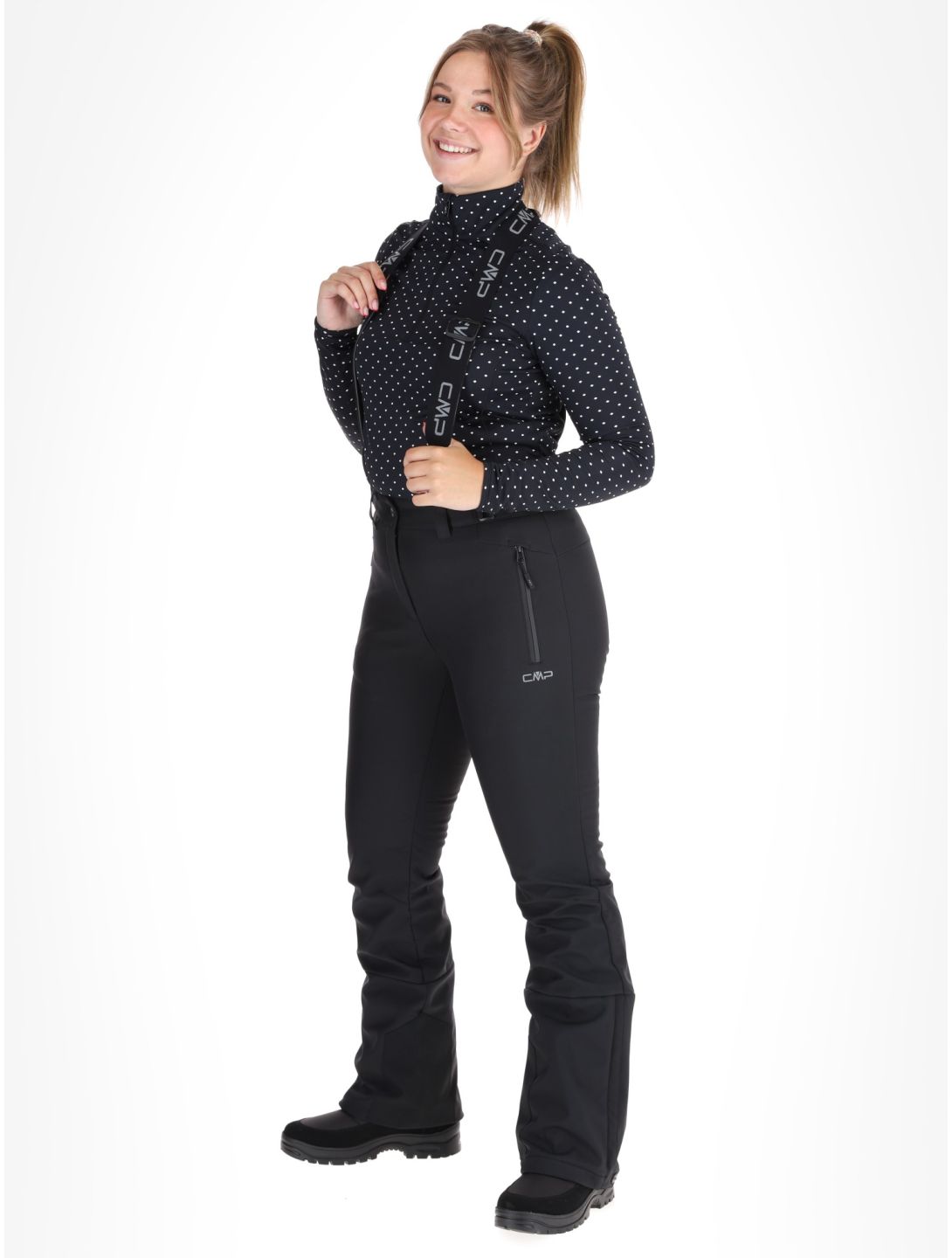 CMP, 34W4326 pantalon de ski femmes Black noir 