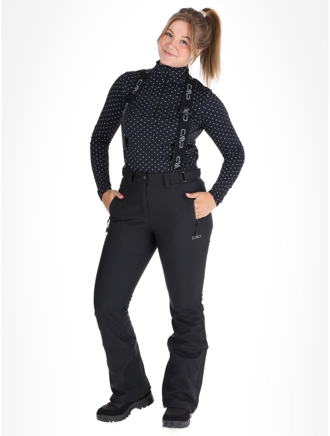 CMP, 34W4326 pantalon de ski femmes Black noir 