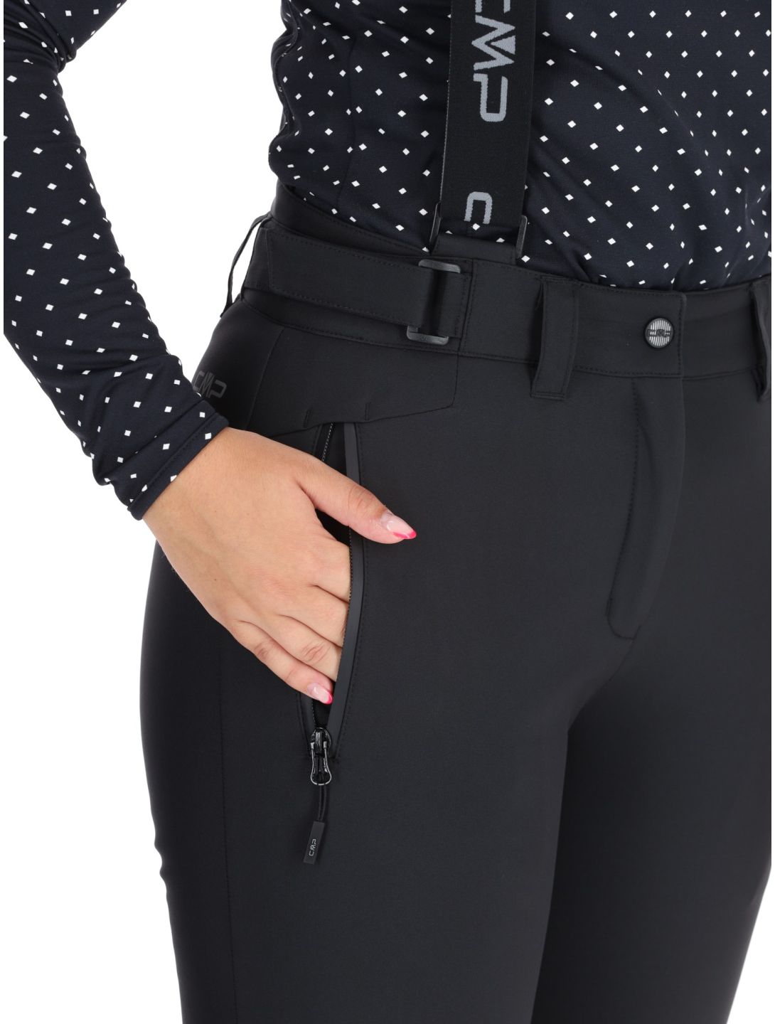 CMP, 34W4326 pantalon de ski femmes Black noir 