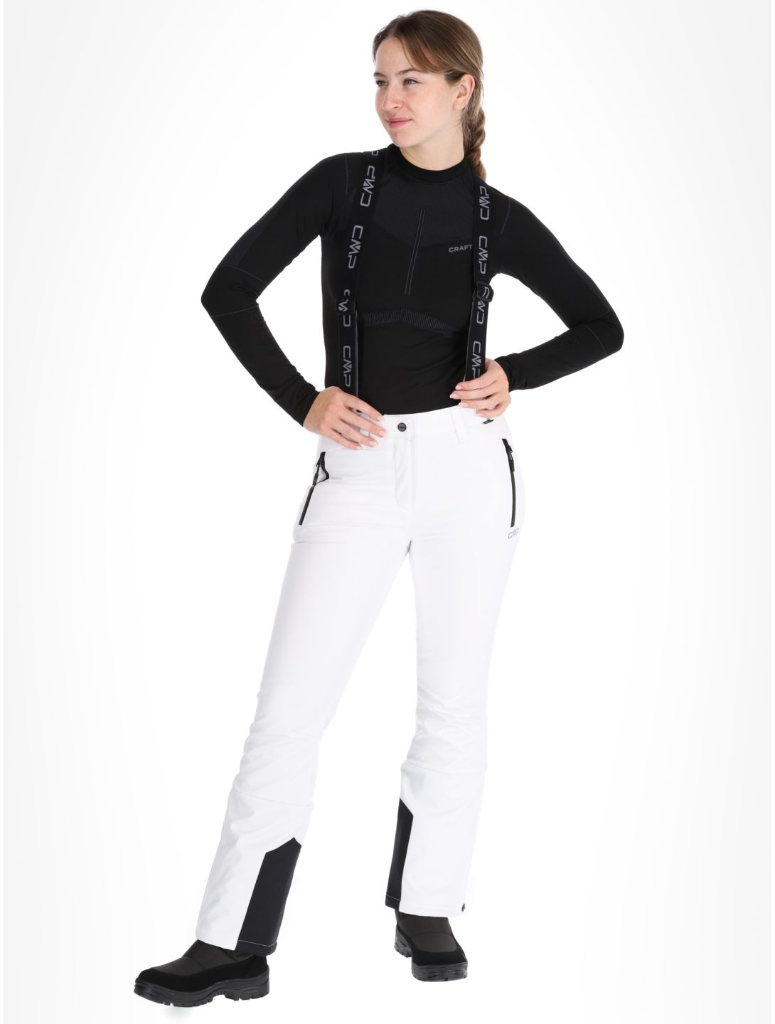 CMP, 34W4326 pantalon de ski femmes White blanc 