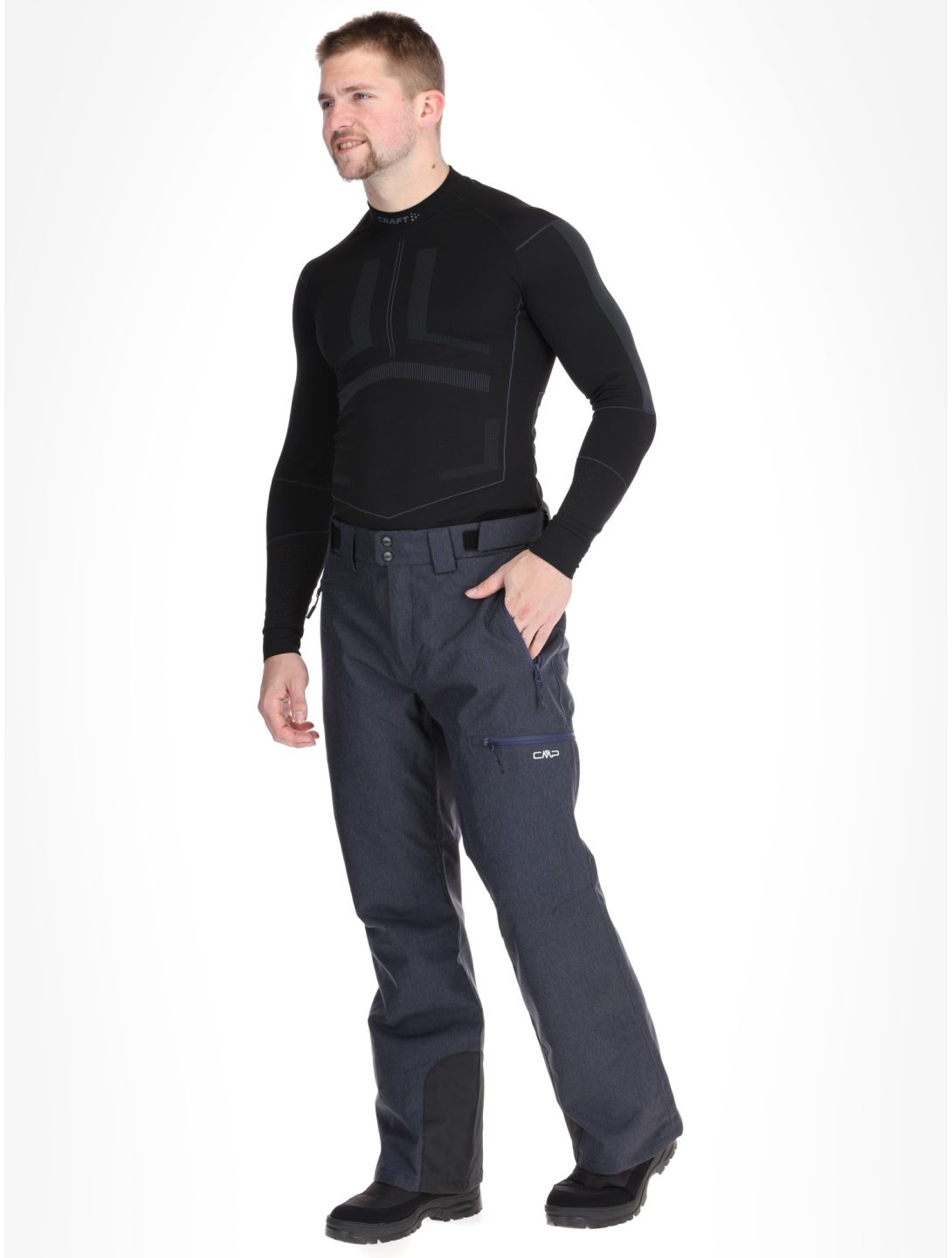 CMP, 34W4387 pantalon de ski hommes Blue Melange bleu 