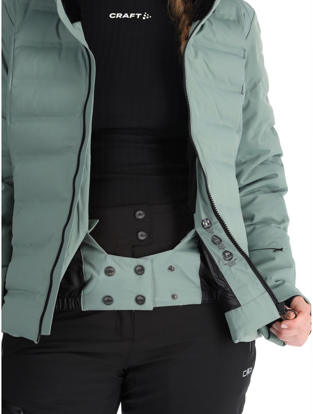 CMP, 34W4406 veste de ski femmes Mineral vert 