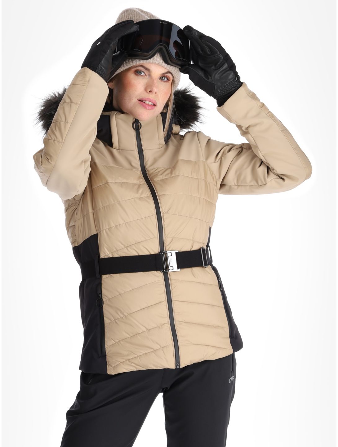 CMP, 34W4436F veste de ski femmes Sesame brun 