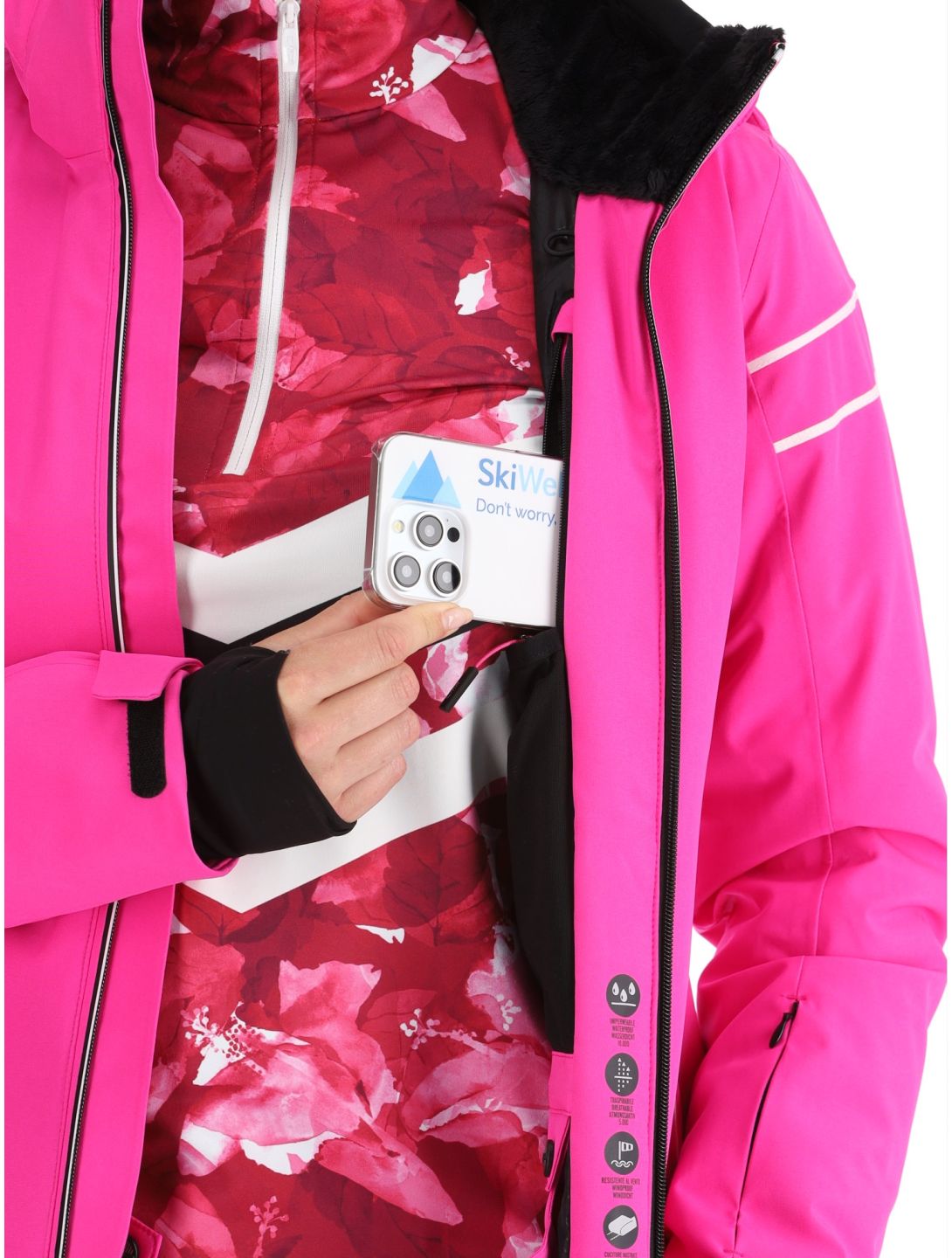 CMP, 34W4516 veste de ski femmes Festival rose 