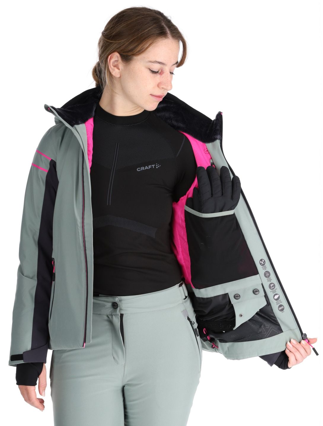 CMP, 34W4516 veste de ski femmes Mineral vert 