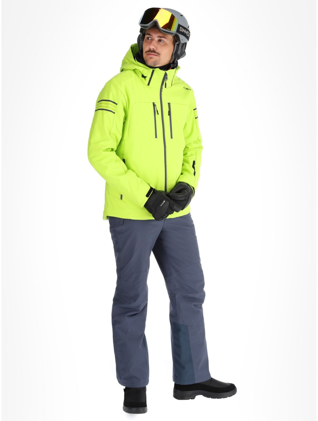 CMP, 34W4647 veste de ski hommes Acid vert 