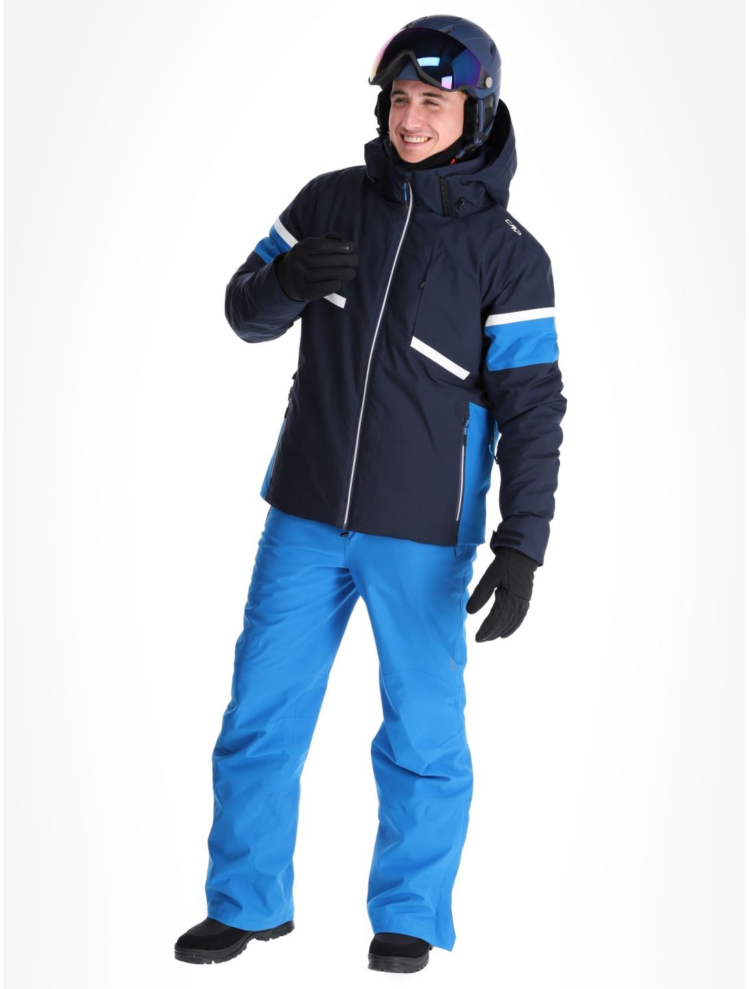 CMP, 34W4677 veste de ski hommes Black Blue bleu 