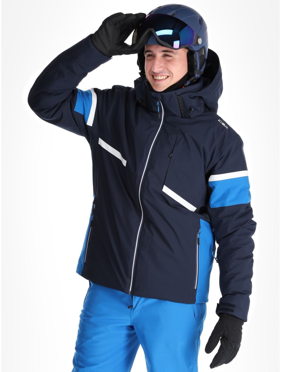 CMP, 34W4677 veste de ski hommes Black Blue bleu 