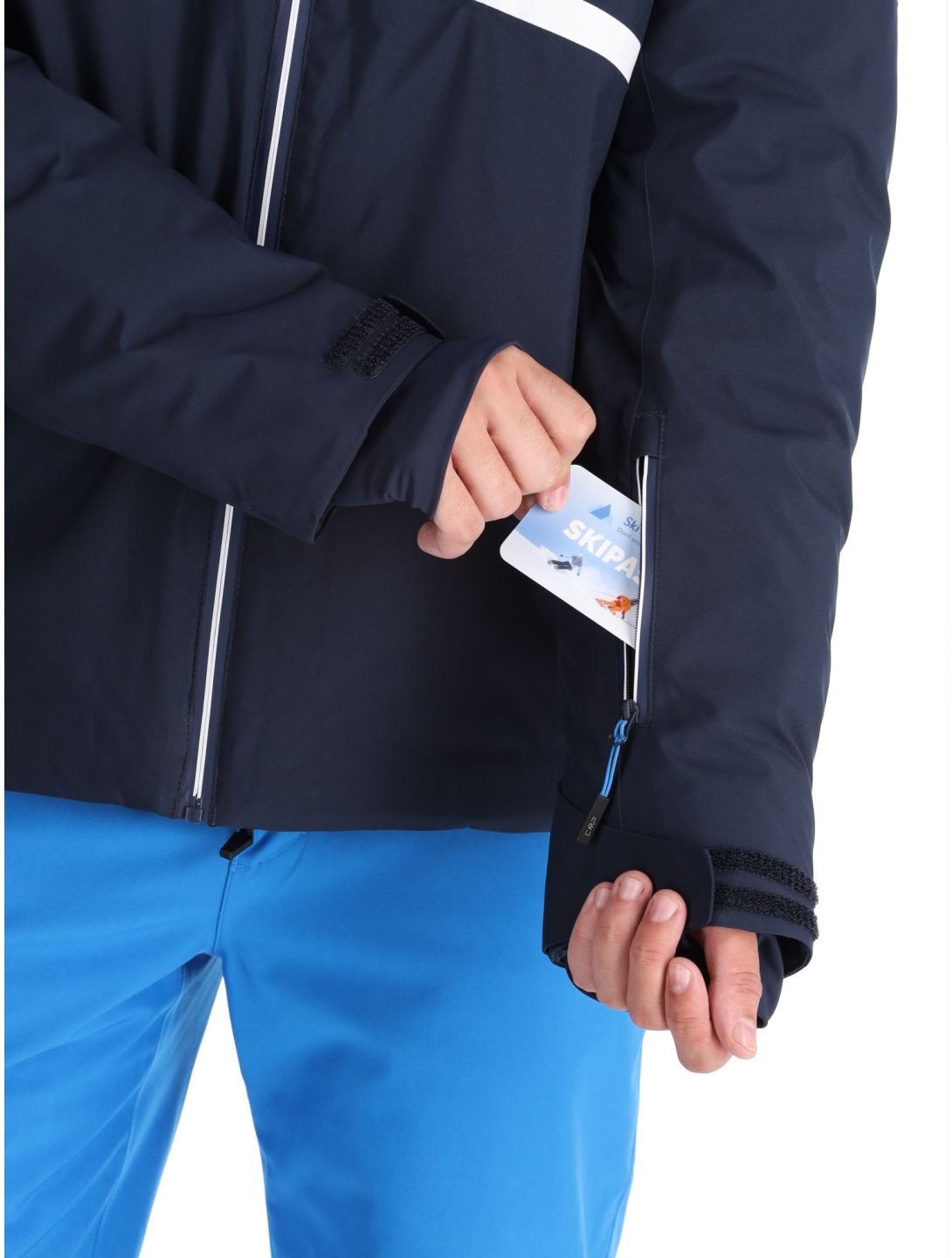 CMP, 34W4677 veste de ski hommes Black Blue bleu 