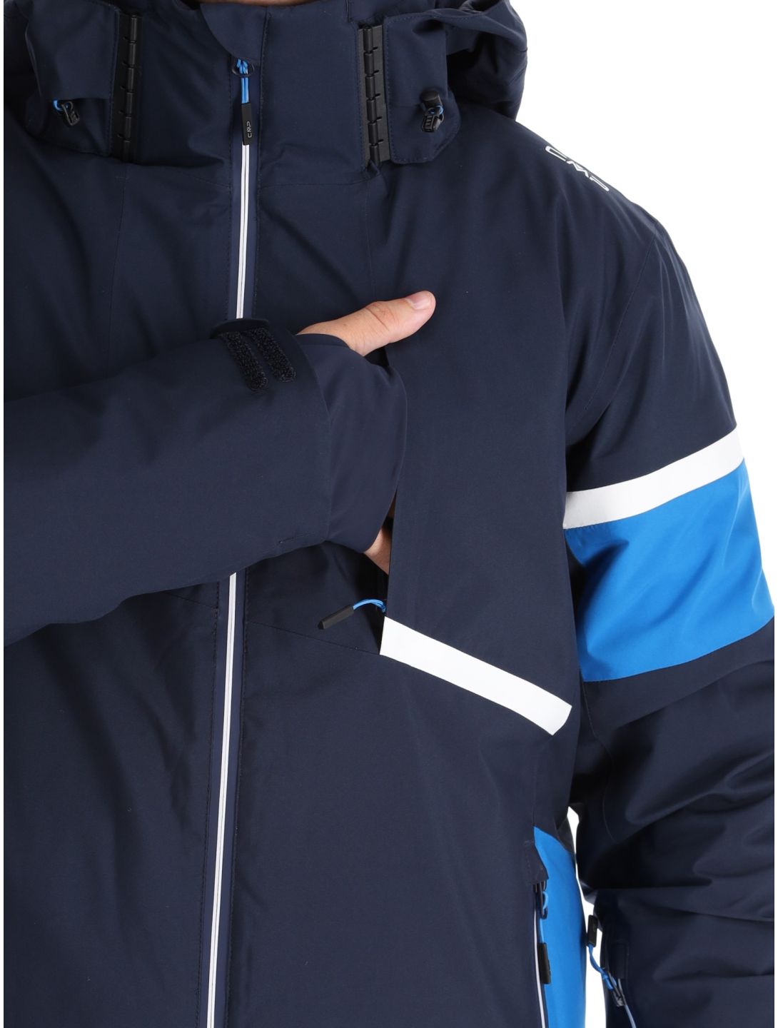 CMP, 34W4677 veste de ski hommes Black Blue bleu 