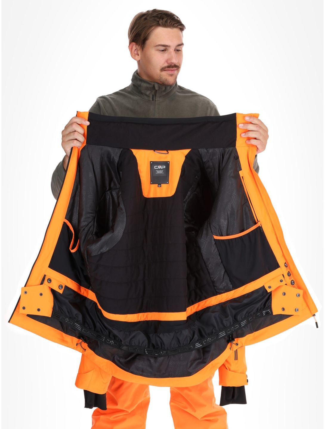 CMP, 34W4677 veste de ski hommes Fanta Fluo orange 