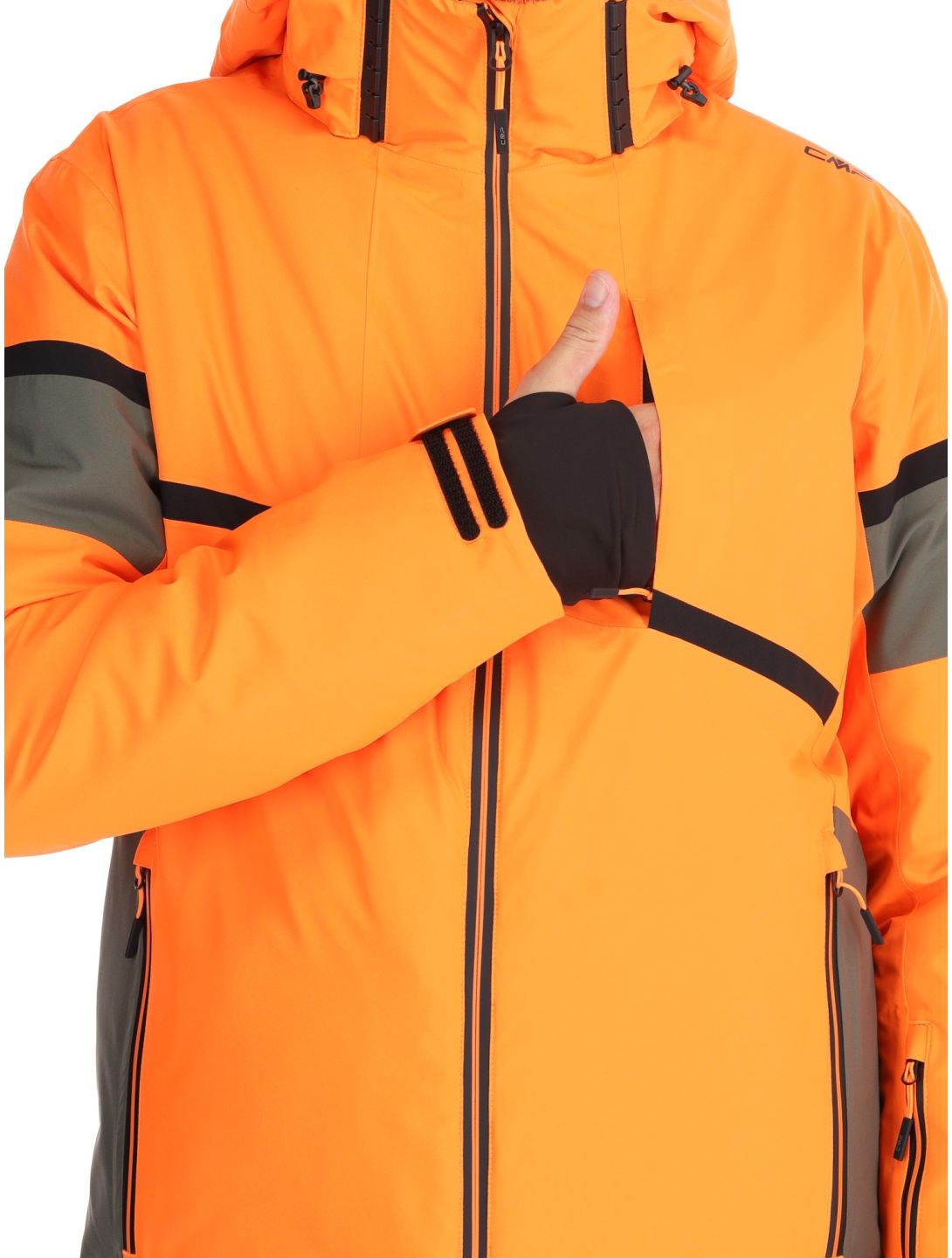 CMP, 34W4677 veste de ski hommes Fanta Fluo orange 