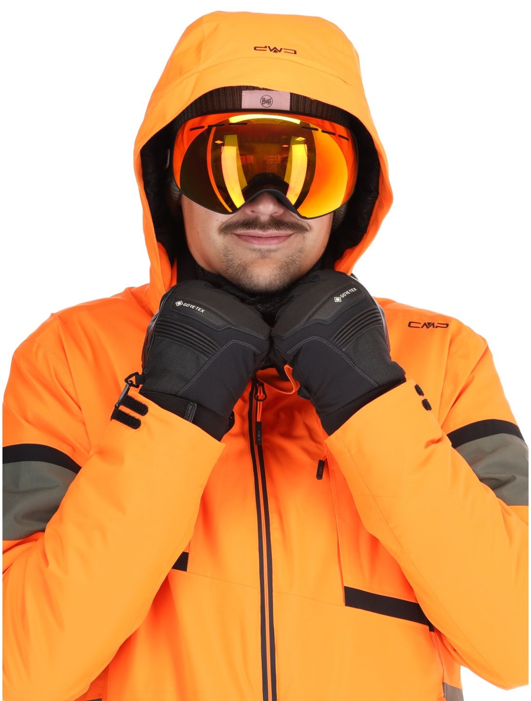 CMP, 34W4677 veste de ski hommes Fanta Fluo orange 