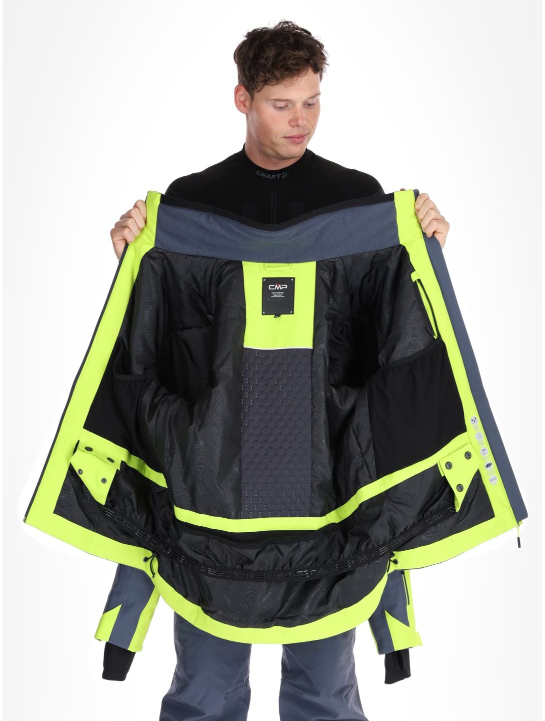 CMP, 34W4687 veste de ski hommes Acid vert 