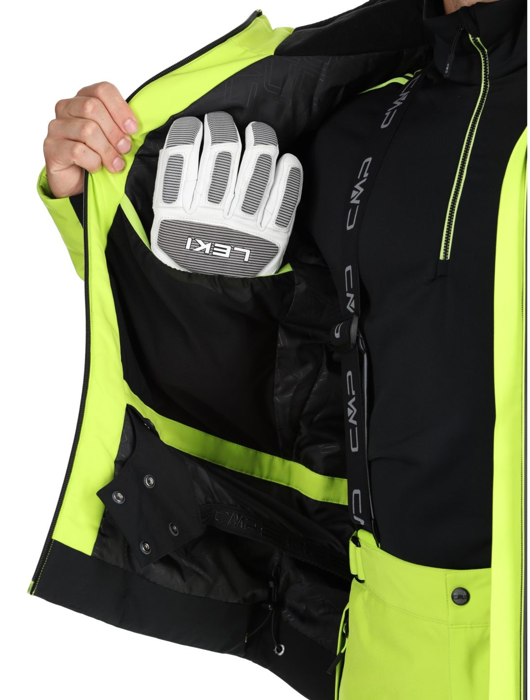 CMP, 34W4707 veste de ski hommes Acid vert 